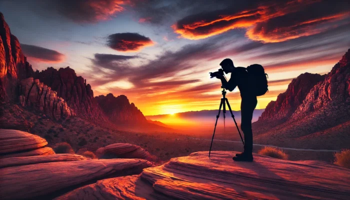 alt= "Photography at the best places to watch the sunset in Las Vegas"