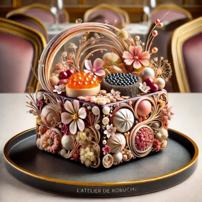 alt= "Signature dish from L'Atelier MGM Grand"