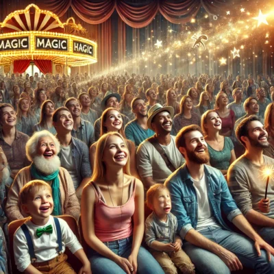 alt= "audience at Planet Hollywood magic show"