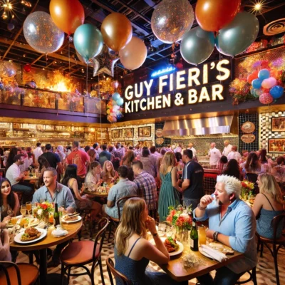 alt= "Festive celebration at Fieri's, LINQ+ Las Vegas"