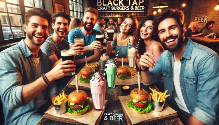 alt= "Diners at Black Tap, Venetian Resort"