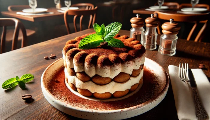 alt= "Dessert at Carmine's, Caesars Palace"