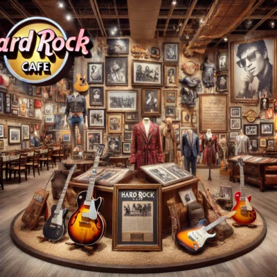 alt= "Hard Rock Hotel memorabilia"