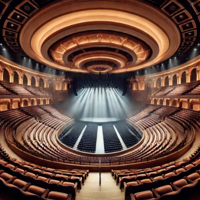 alt= "inside the Colosseum, Caesars Palace"