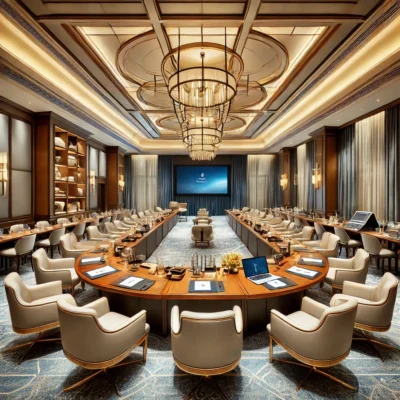 alt= "Four Seasons Hotel meeting and events room"