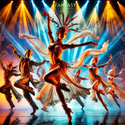 alt= "Fantasy dance act, Luxor Las Vegas"