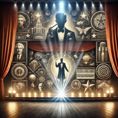 alt= "MGM Grand Hotel, magician tribute"
