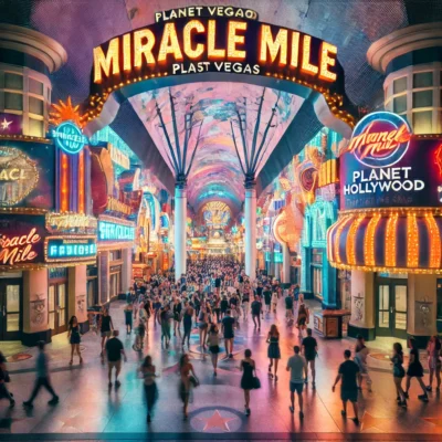 alt= "Miracle Mile Shops, Planet Hollywood"