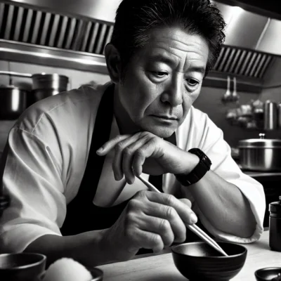alt= "Chef Nobu Matsuhisa, Nobu's at Caesars Palace"