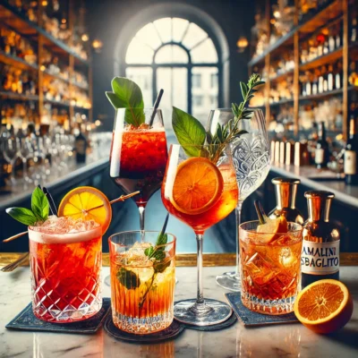 alt= "Drinks at Amalfi's, Caesars Palace Las Vegas"
