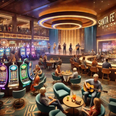 alt= "Entertainment, Santa Fe Station Hotel"