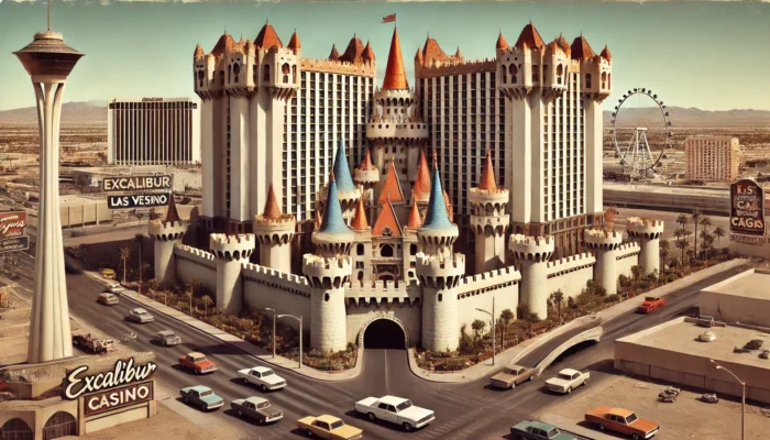 alt= "original Excalibur Hotel Las Vegas"