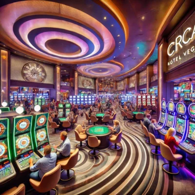 alt= " Circa casino floor"