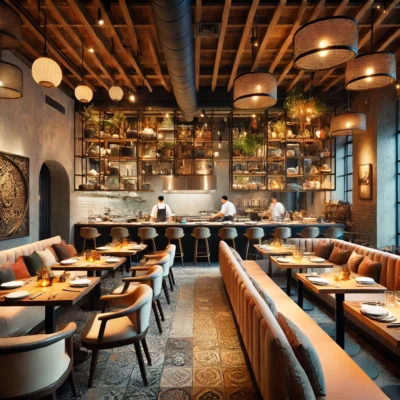 alt= "dining at Sparrow + Wolf, Las Vegas"