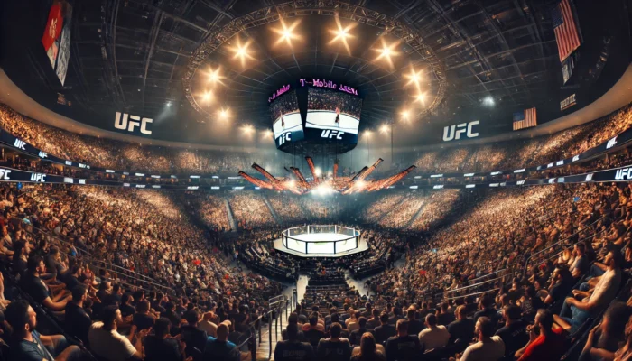 alt= "T-Mobile Arena UFC event"