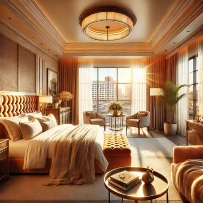 alt= "Alexis Park hotel room"