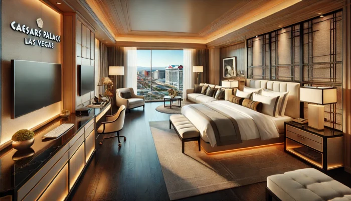 alt= " bedroom suite Caesars Palace las Vegas"