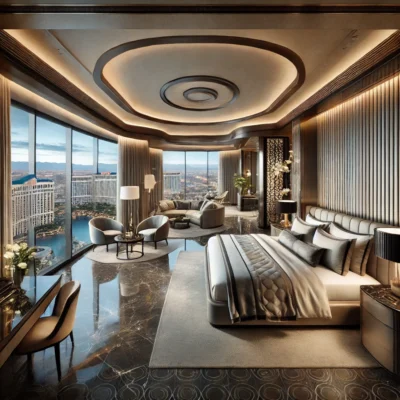 alt= "hotel room resorts world las vegas"