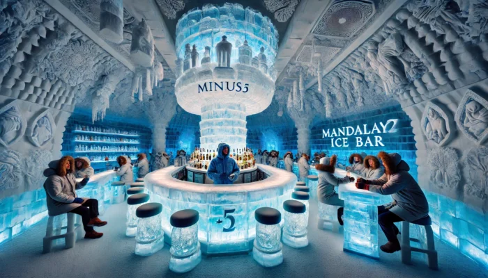 alt= "ice bar at mandalay bay hotel"