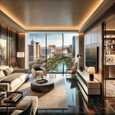 alt= "Palms Place hotel suite"