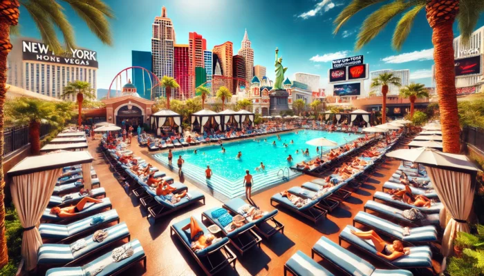 relaxation pool at new york-new york hotel"