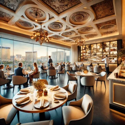 alt= "dining at Delano las Vegas"
