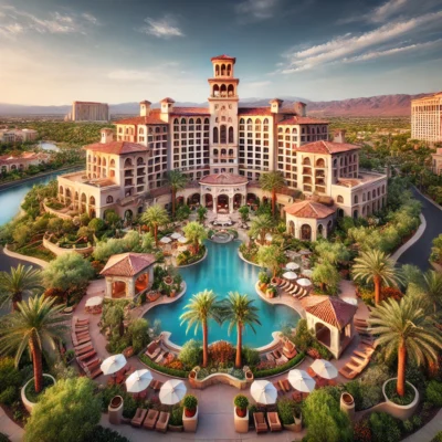 alt= "JW Marriott Hotel Mediterranean architecture"