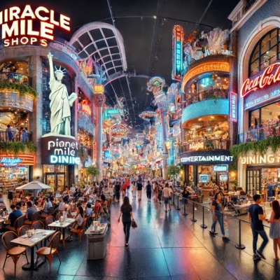 alt= "Miracle Mile Shops, Planet Hollywood"