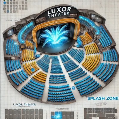 alt= "Theater layout, Luxor Hotel Las Vegas"
