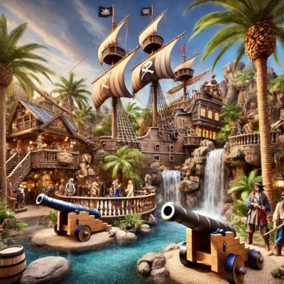 alt= "themed attraction treasure island hotel"