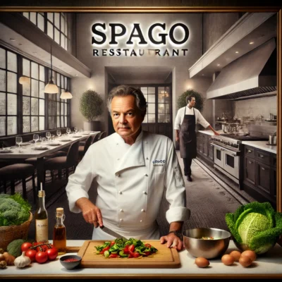 alt= "Wolfgang Puck at Spago, Bellagio Hotel"