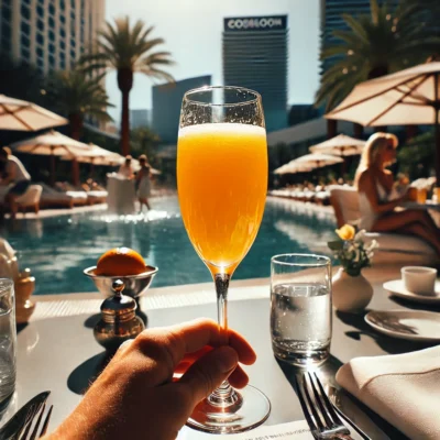 alt= "Cocktails at Overlook Grill, Cosmopolitan Hotel"