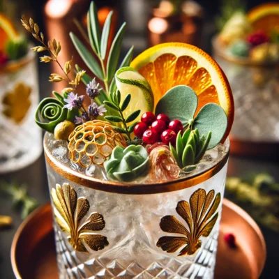 alt= "Gin cocktail at Juniper, MGM Grand"