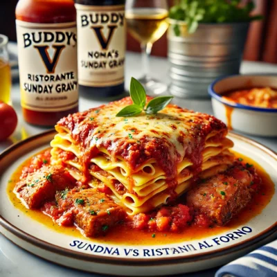 alt= "Menu offering at Buddy V's, The Venetian Resort"
