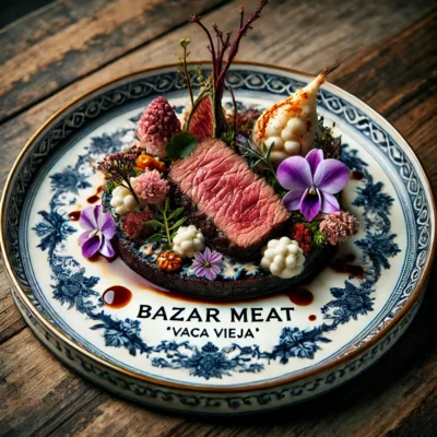 alt= "fine dining at Bazaar Meat, Sahara Hotel"