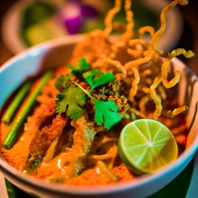 alt= "Korean dish at Lotus of Siam, East Sahara Ave"