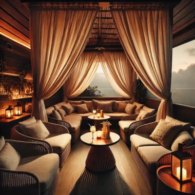 alt= "Dining at Rhumbar, Mirage Hotel"