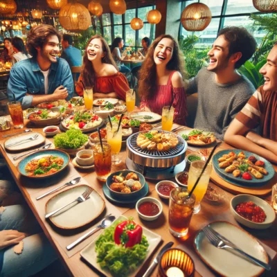 alt= "Dining at Cravings Buffet, Mirage Hotel"