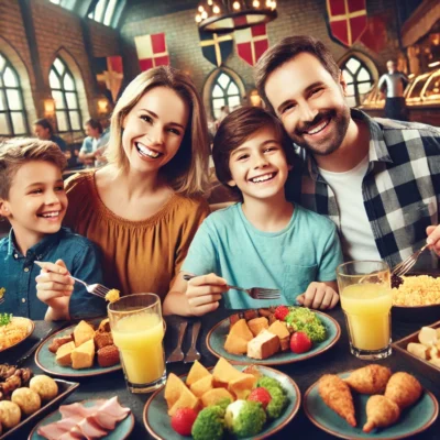 alt= "Family-friendly dining, Excalibur Buffet"