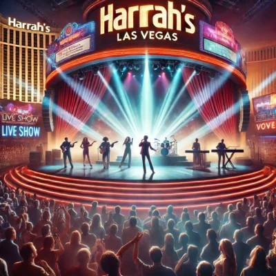 alt= "Live entertainment at Harrah's Las Vegas"