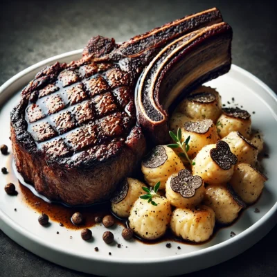 alt= "Steak, Mastro's Ocean Club, The Shops at Crystals"