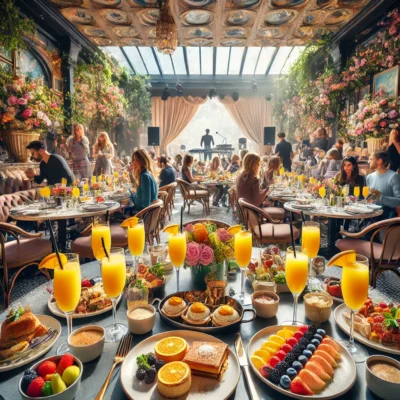 alt= "Weekend brunch at Lavo, Palazzo Las Vegas"