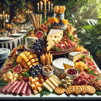 alt= "Charcuterie Station, Garden Buffet"