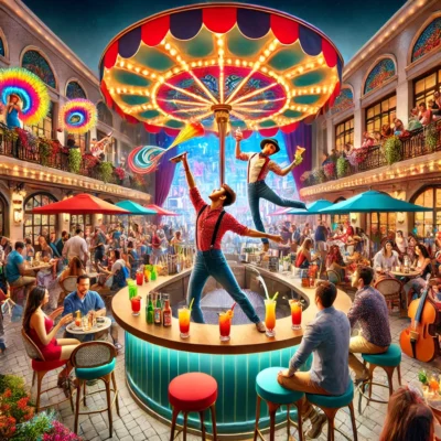 alt= "Carnaval Court Bar at Harrah's Las Vegas"