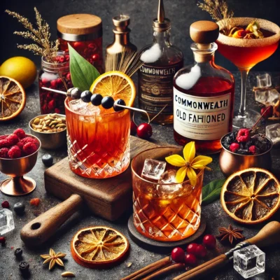alt= "Craft cocktails at Commonwealth"