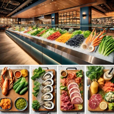 alt= "Food stations, A.Y.C.E Buffet, Palms Casino Resort"
