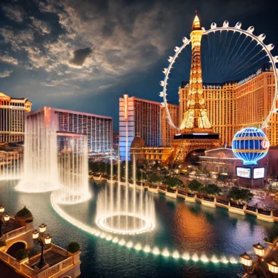 alt= "Iconic Vegas attractions"