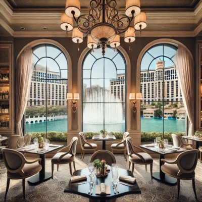 alt= "Inside Sadelle's, Bellagio Hotel"