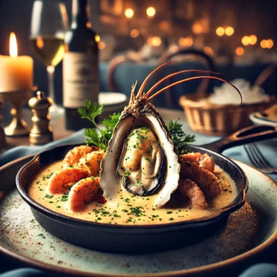 alt= "Signature dish at The Oyster Bar, Palace Hotel"