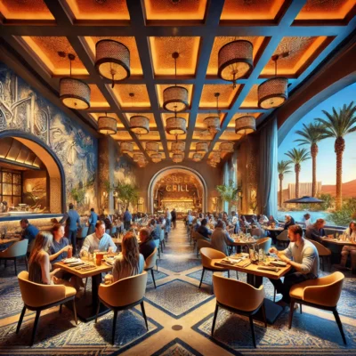 alt= "Dining at Border Grill, Mandalay bay"